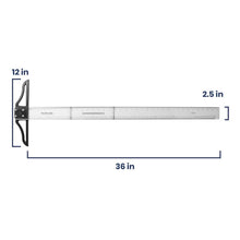 Load image into Gallery viewer, Transparent Acrylic T Square 36-Inch - Ideal for Accurate Technical Drawings