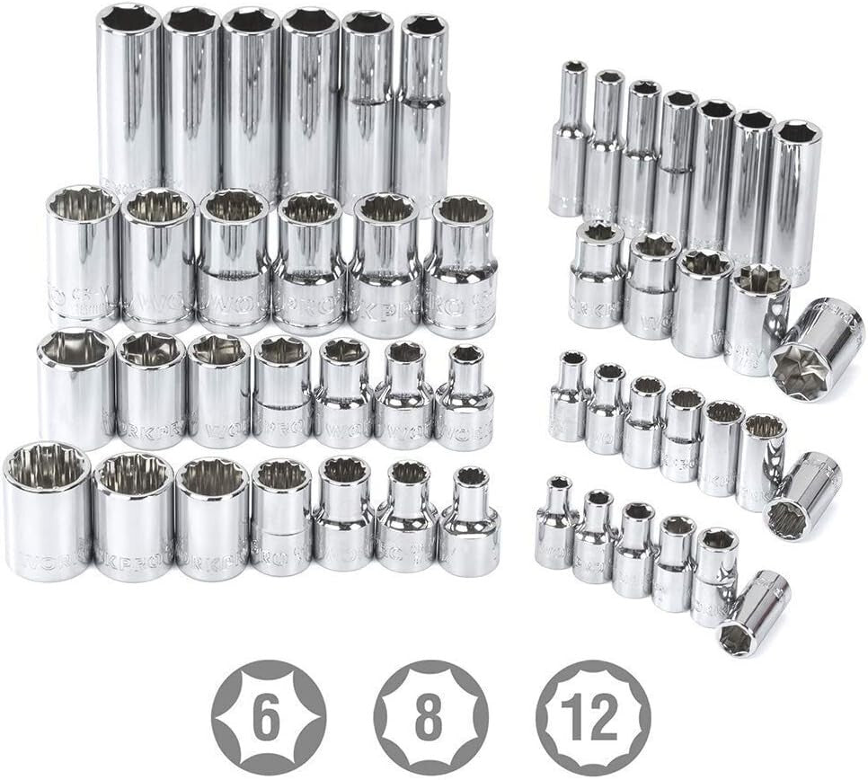 450-Piece Drive Socket Set 1/2, 1/4, 3/8