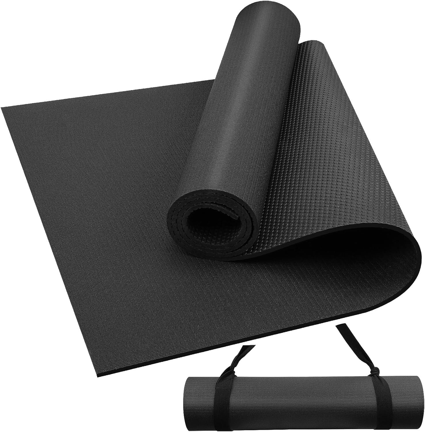 Eco-Friendly Large Workout Mat 6'x2' & 6'x4' - Heavy-Duty with Lifetime Warranty
