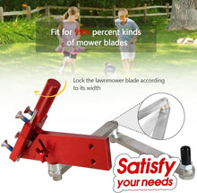 Load image into Gallery viewer, Heavy-Duty Lawn Mower Sharpener with Adjustable Angle for Optimal Performance