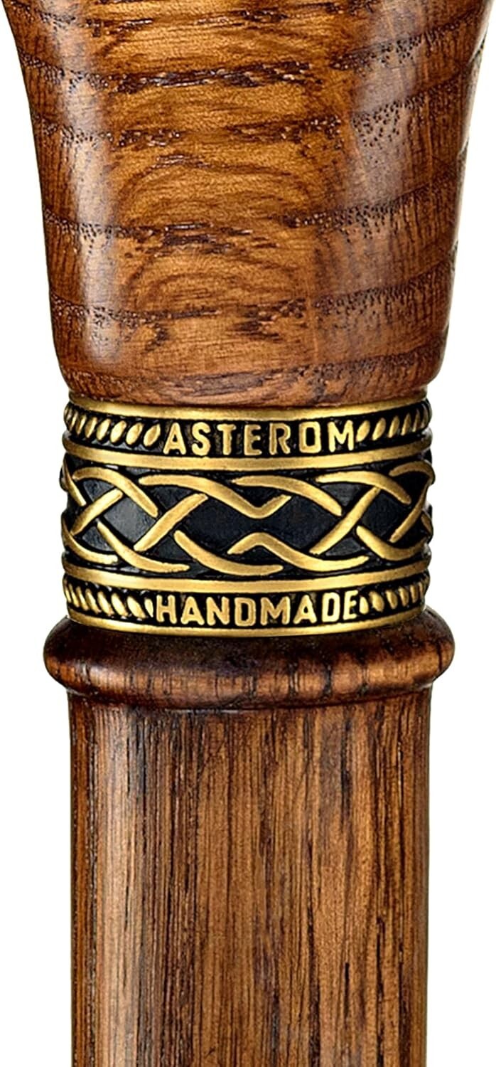 Fashionable 33-Inch Wooden Cane - Handmade Ergonomic Design for Every Lifestyle