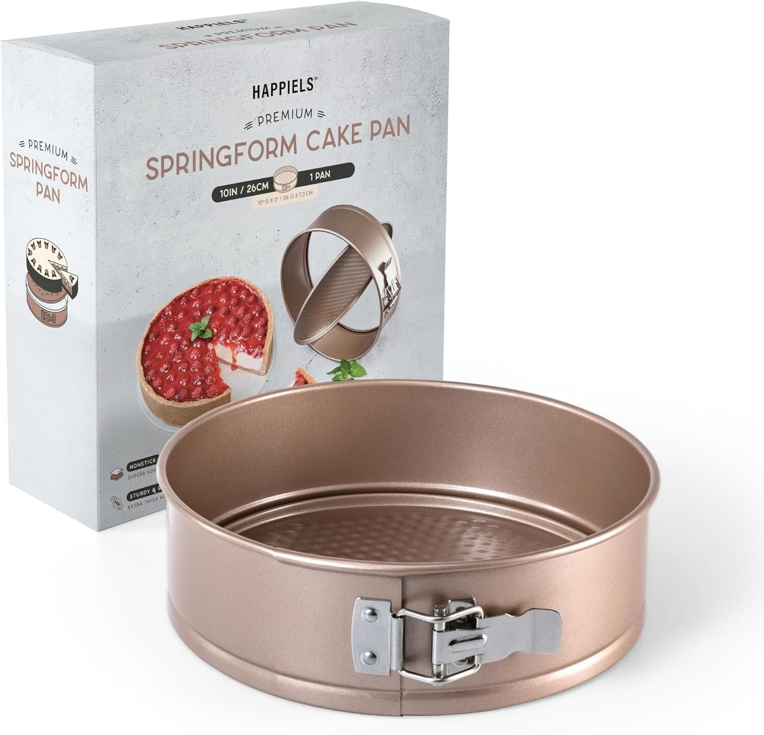 Baking Dream: 10-Inch Nonstick Springform Cake Pan with Quick Release Design