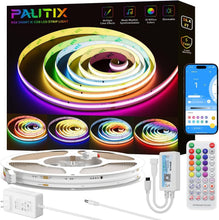 Load image into Gallery viewer, Flexible 16.4ft RGB Smart LED Strip; Music Sync &amp; Timer Functions Included