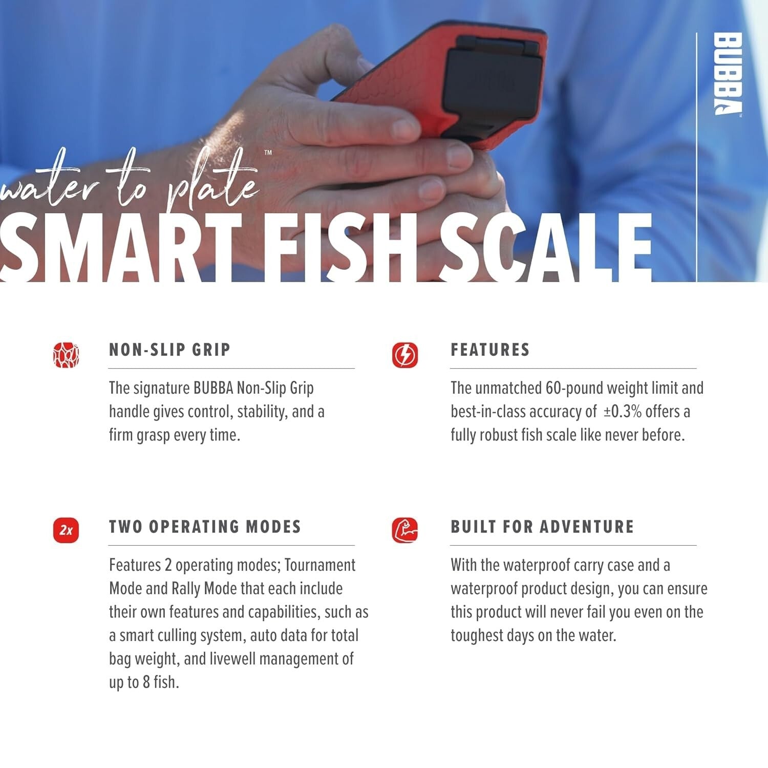 Tournament-Grade Smart Fish Scale - Waterproof, Digital Display & Dual Modes