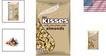 Load image into Gallery viewer, Sweeten Your Day with 60 Oz KISSES Milk Chocolate Almonds - Perfect for Gifting