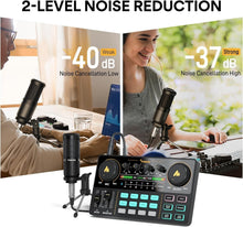 Load image into Gallery viewer, Versatile Audio Mixer with Voice Effects &amp; 3.5mm Microphone for Live Streaming