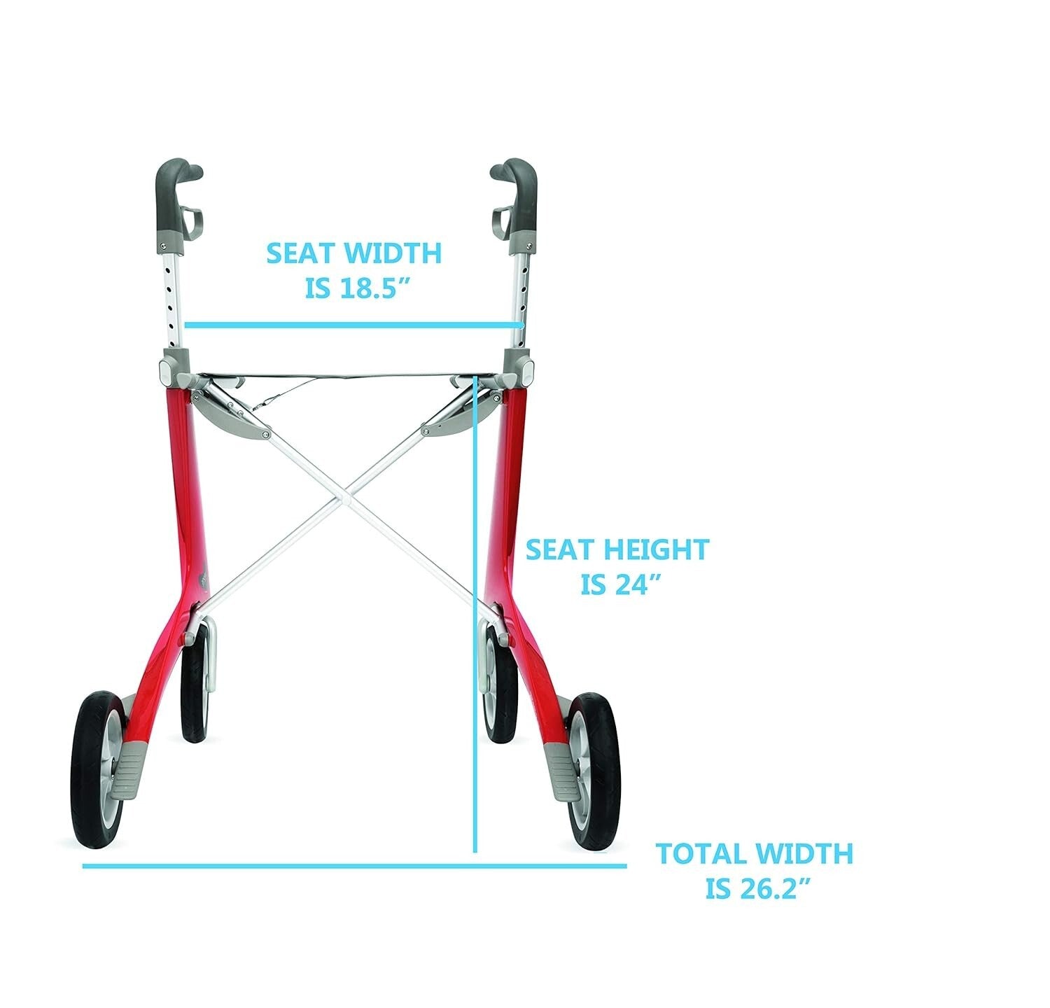 World's Lightest Carbon Fiber Rollator Walker - Easy Transport & Awarded Style