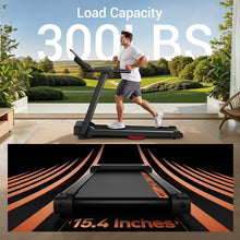 Load image into Gallery viewer, Premium Foldable Treadmill with Dual Cushion and Heart Rate Monitoring, 300lbs