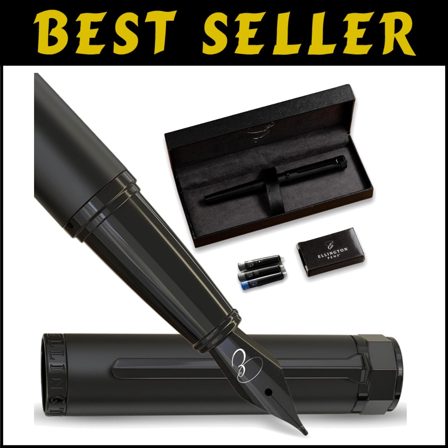 Luxury Fountain Pen Set: Smooth Medium Nib & Gift Box - Perfect for Calligraphy