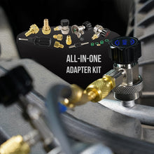 Load image into Gallery viewer, Automotive 4 Valve Manifold A/C Gauge Set – Complete with Essential Accessories
