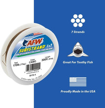 Load image into Gallery viewer, 135lb Breaking Strength Camo Leader Wire - 1x7 Stainless Steel, 300ft Option