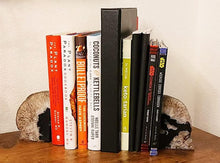 Load image into Gallery viewer, Elegant Heavy Duty Black Agate Bookends - 1 Pair of Unique Crystal Book Holders