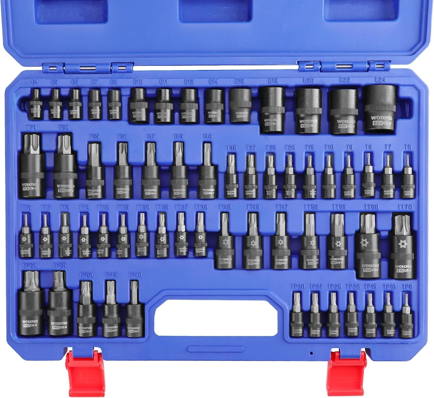 Versatile 60-Piece Torx Socket Set for Automotive and DIY Projects - Gift-Ready