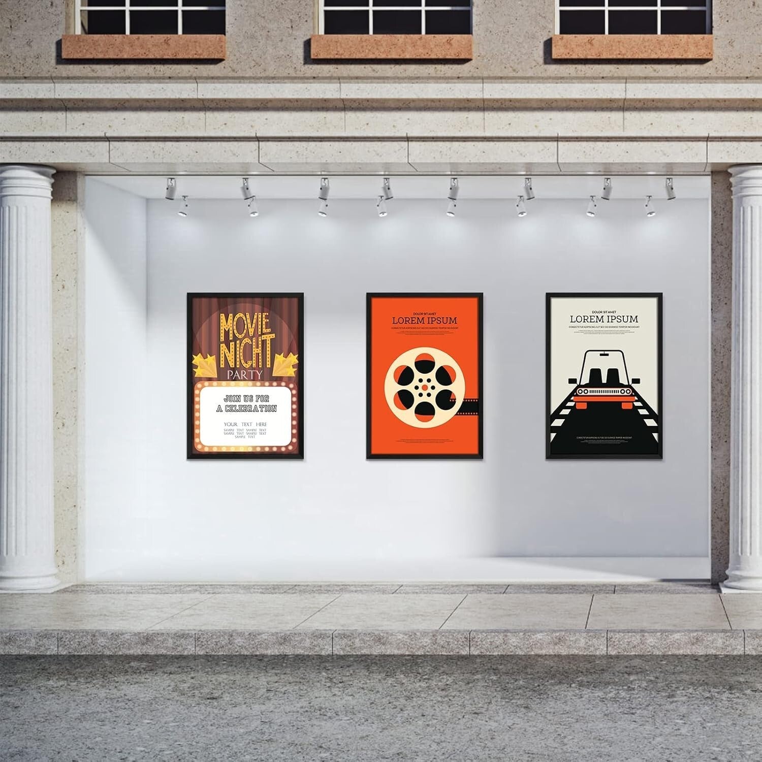 Elegant 24x36 Black Picture Frames - Perfect for Posters & Photos (Set of 7)