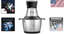 Load image into Gallery viewer, Compact 500W Electric Meat Grinder with Safety Features &amp; Dishwasher Safe Design