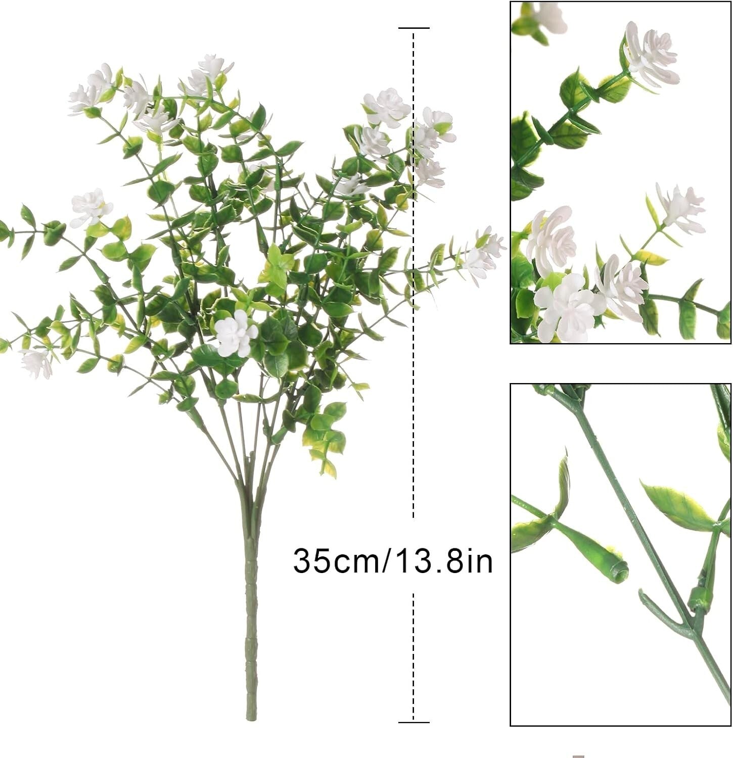 Eco-Friendly 60-Piece Fake Daffodils Boxwood Plants - Perfect for Outdoor Beauty