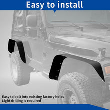 Load image into Gallery viewer, Heavy-Duty Steel Wheel Flares for 1997-2006 Jeep Wrangler TJ &amp; LJ - Easy Install
