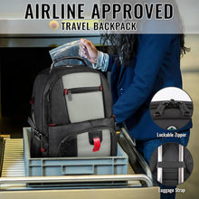 Load image into Gallery viewer, Comfortable Travel Backpack for 18.4 Laptops - Breathable Design &amp; Luggage Strap