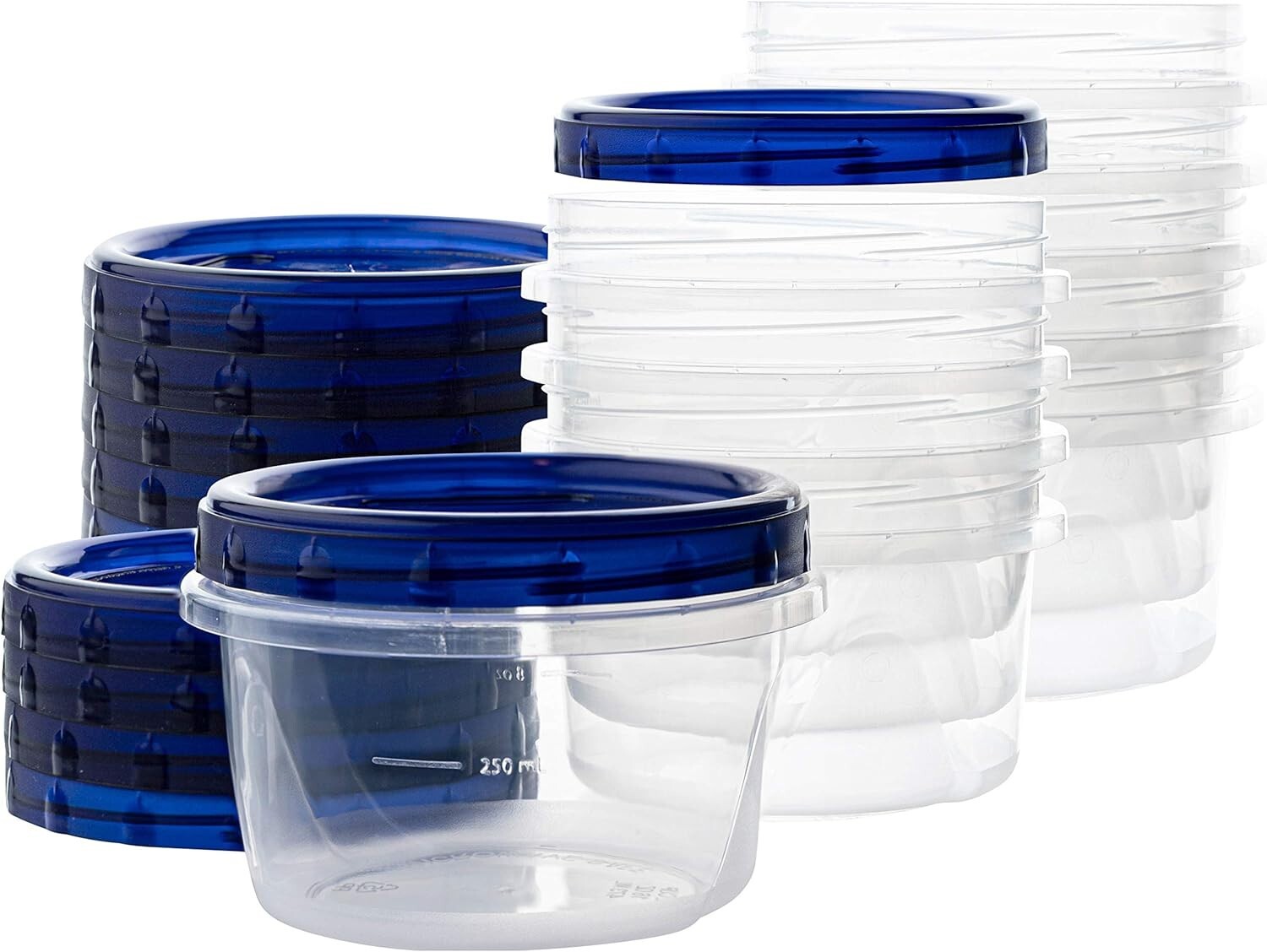 Dishwasher Safe 120 Pack Stackable Deli Containers - 16 oz Variety for All Uses