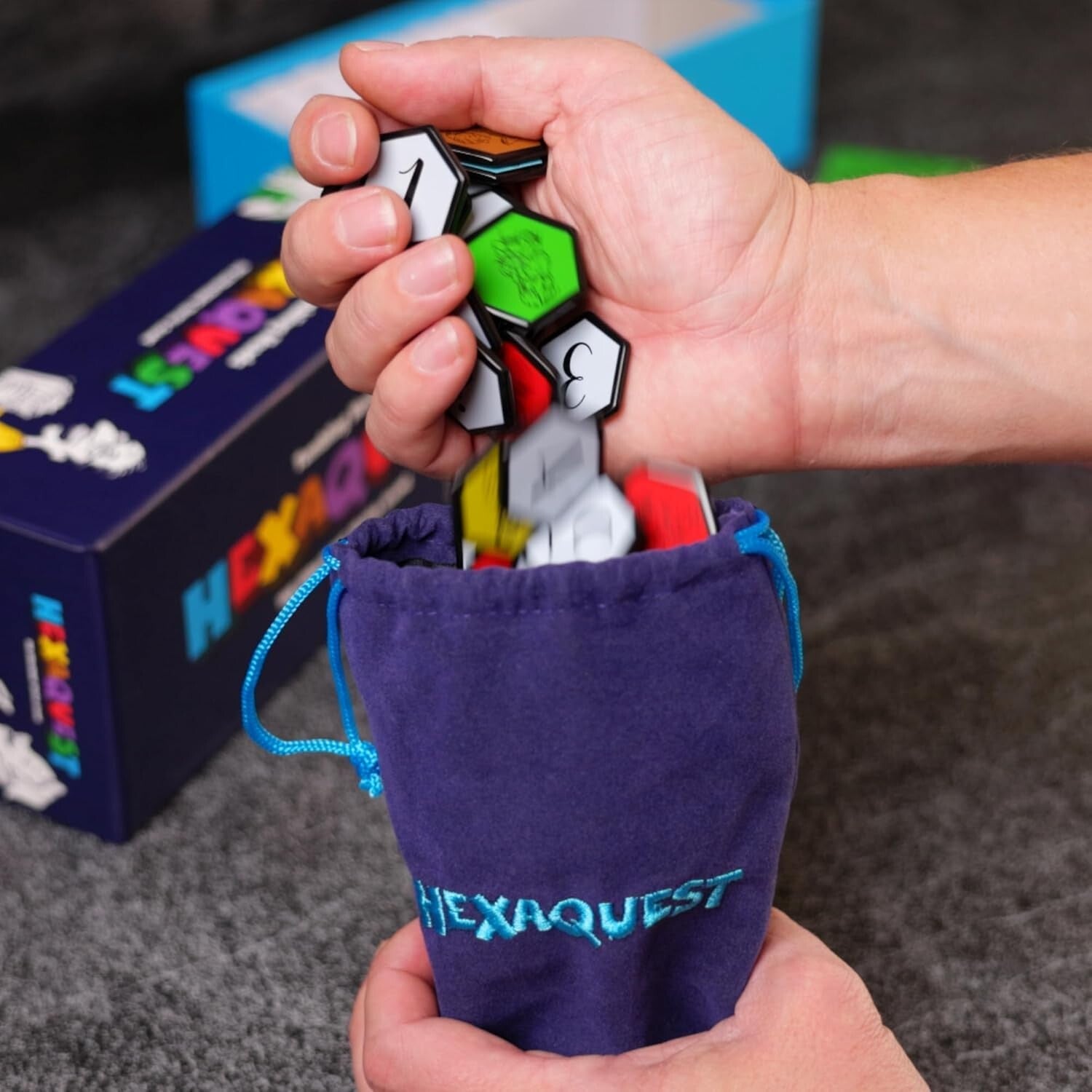 1500-Question Trivia Board Game with 65 Hexagon Tiles for Engaging Challenges