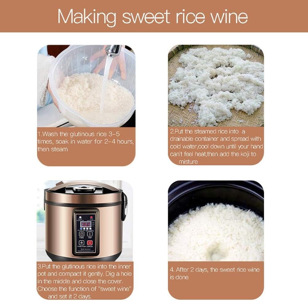 Full Automatic 6L Fermenter for Black Garlic, Kimchi, and Sweet Rice Wine