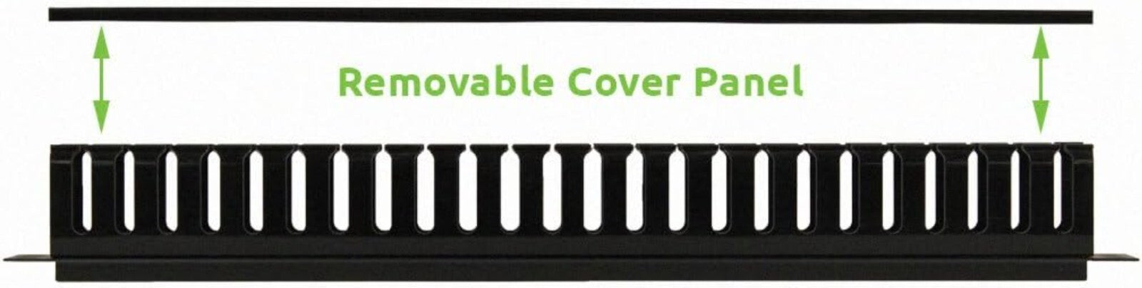 Durable 1U Horizontal Cable Duct for 19" Rack - Perfect for IT Professionals