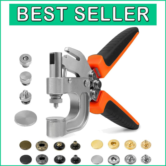 40 Sets of 12.5mm Snap Fasteners in 4 Colors with Easy Press Installation Tool