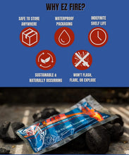 Load image into Gallery viewer, 100-Pack Waterproof Fire Starter Gel for Indoor/Outdoor Use – EZ Fire Quality