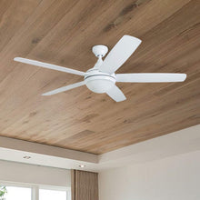 Load image into Gallery viewer, Modern Tri-Mount 52” Ceiling Fan with 5 Blades &amp; LED Light - Farmhouse Style