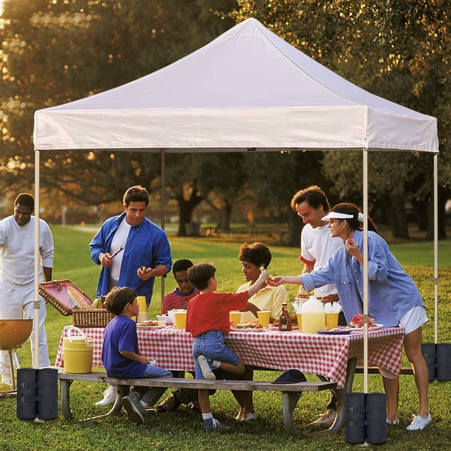 Heavy-Duty 240 lbs Weight Bags for Canopies - Waterproof Sandbag Set of 4