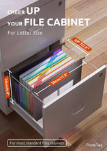 Load image into Gallery viewer, Large Capacity Plastic Hanging File Folders - 7 Pocket Accordion System, 6 Pack