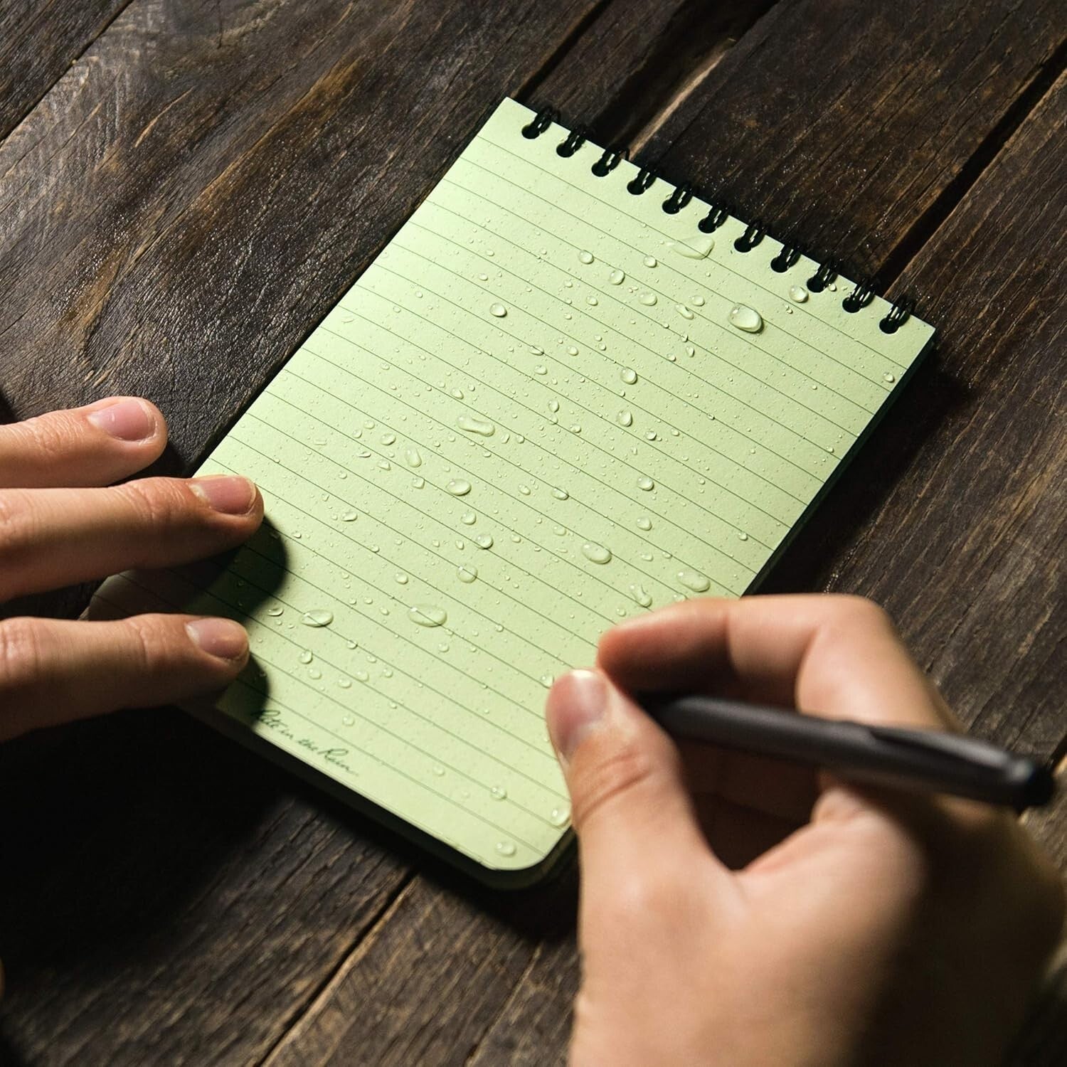 Durable Weatherproof Top Spiral Notebooks, Green - 6-Pack for Active Lifestyles