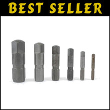Load image into Gallery viewer, Model 883 6-Piece Pipe Extractor Set: Durable Steel for Broken Pipes (1/8"-1")