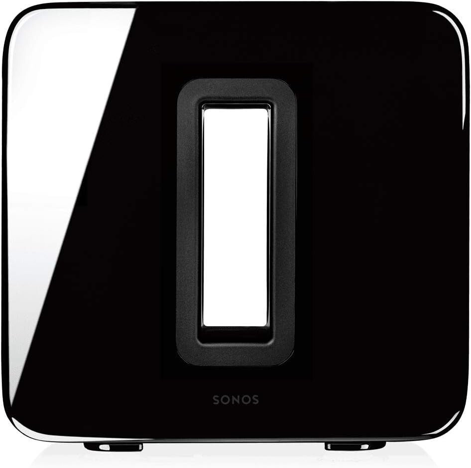 Versatile Wireless Subwoofer in Black - Deep Bass for Home Entertainment