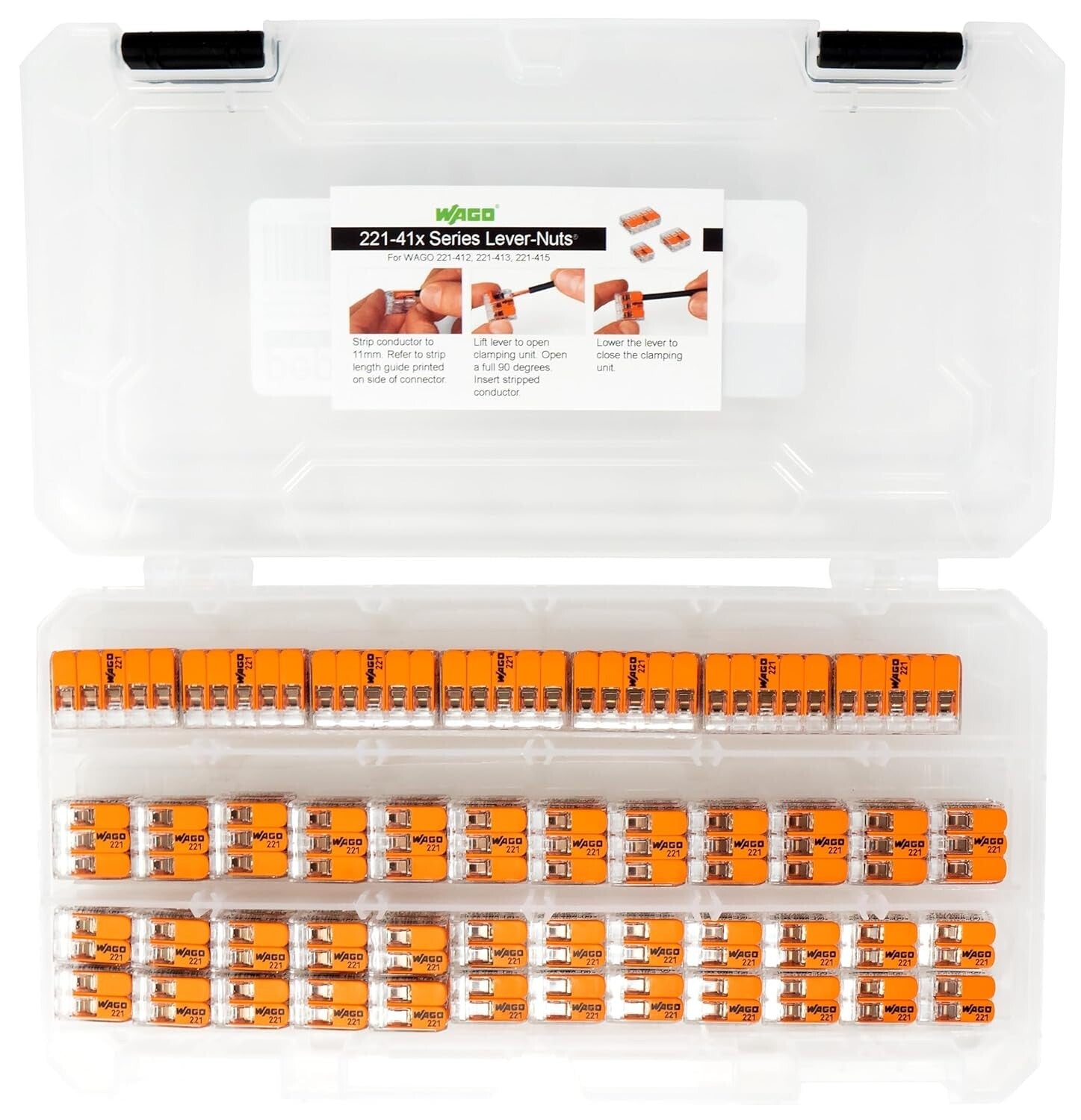 Effortless 78pc WAGO Lever Nuts Wire Connector Kit - Versatile Wire Splicing