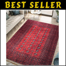 Load image into Gallery viewer, 5' x 7' Geometric Area Rug - Easy Care, Non-Slip, Ideal for Busy Living Spaces