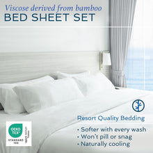 Load image into Gallery viewer, Cooling &amp; Breathable King Size Bamboo Sheet Set - 4 Piece Light Pink Luxury