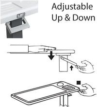 Load image into Gallery viewer, Compact Overbed Table with Wheels - Ideal Rolling Bedside Tray for Easy Access