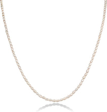 Load image into Gallery viewer, Timeless 14K Gold Pearl Station Necklace - Elegant Bridal Jewelry for Women
