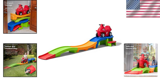 Interactive Kids Roller Coaster Toy - Active Play Set for Indoors & Outdoors