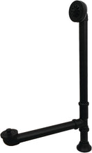 Load image into Gallery viewer, Traditional Lift &amp; Turn Clawfoot Tub Drain - Durable Brass, Matte Black Finish