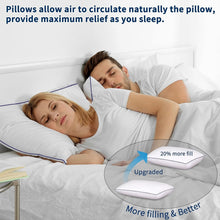 Load image into Gallery viewer, Luxurious Hotel Quality Set of 4 Down Alternative Pillows for Comfort &amp; Support