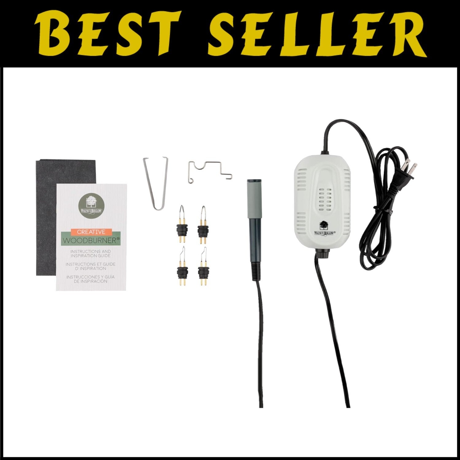 Creative Woodburning Tool with Ergonomic Handle and Temperature Control - 600°F