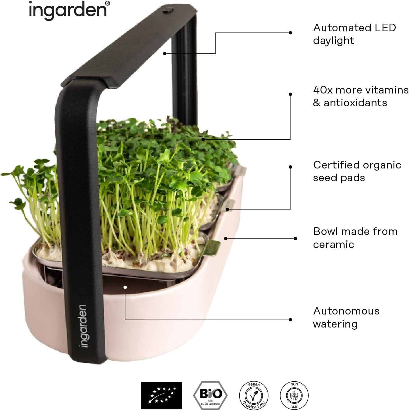 Indoor Hydroponic Microgreens Growing Kit - Eco-Friendly & Fast-Growing Solution