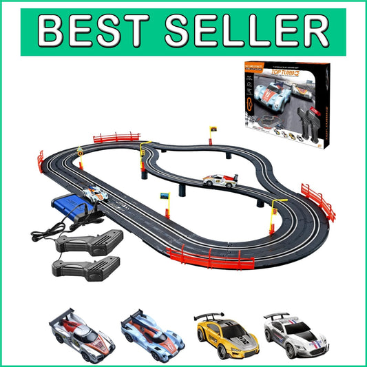 Exciting Electric Racing Track Set with Slot Cars for Boys - Great Family Fun!