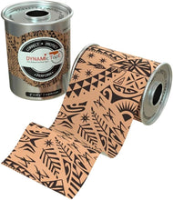 Load image into Gallery viewer, Latex-Free Biomechanical Tape - Ideal for Athletes | Beige &amp; Black 3" x 4" Roll