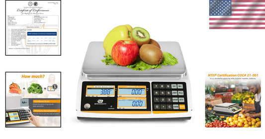 60lb Rechargeable Price Computation Scale for Deli & Market Use - NTEP Approved