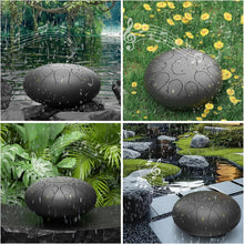 Load image into Gallery viewer, 8-Inch Waterproof Chakra Rain Drum with 11 Notes for Tranquil Outdoor Meditation
