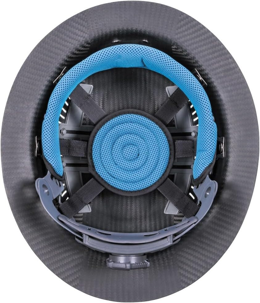 Durable Klein Carbon Fiber Hard Hat - Vented Full Brim Design for Max Safety