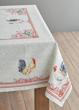 Load image into Gallery viewer, Geometric Pattern Tablecloth - 60 x 108 Inches Cotton Rectangle for Dining Room